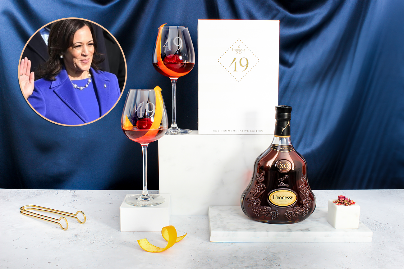 Hennessy X.O Drops A Commemorative Cocktail Set For Kamala Harris